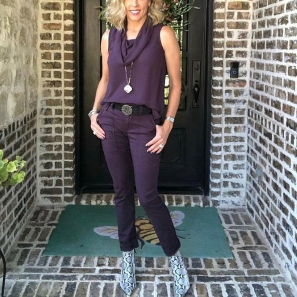 EUC CAbi Carpenter Utility Pants- Size 10